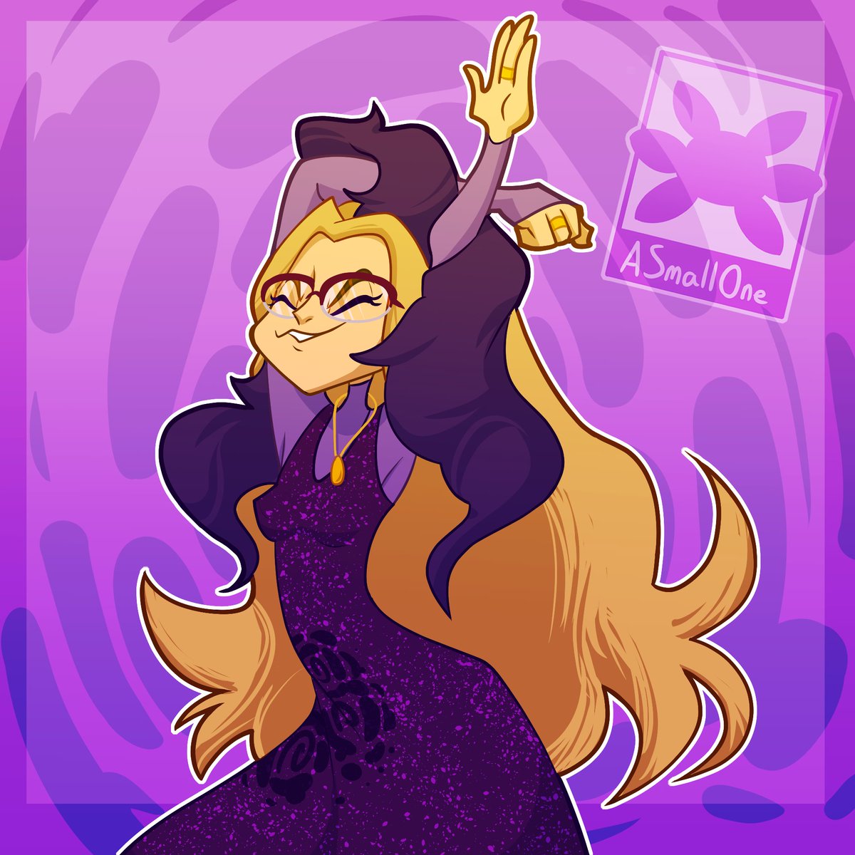 AnotherSmallOne's tweet photo. I did a gift art for:
@HezuNeutral 
She do a big stretchy!
>:D https://t.co/2MBGWLburD