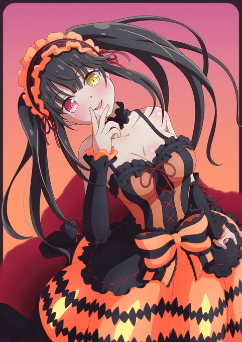2022年毎月22日はツインテールのキャラを描いています。
今月のツインテールは #デート・ア・ライブ より時崎狂三さん! 