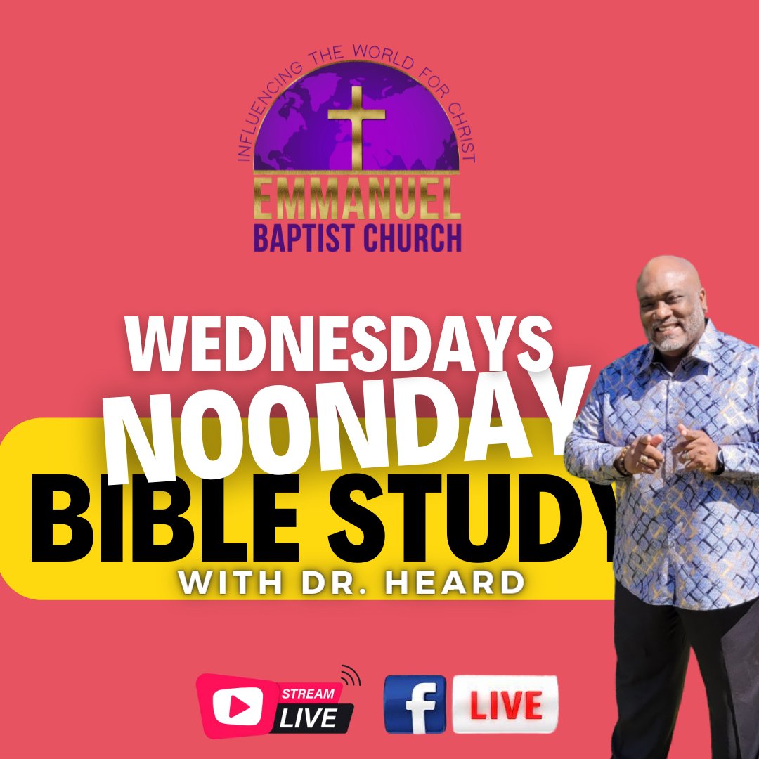 EmmanuelBC's tweet image. Hey Family, Its wednesday a day to go deeper in the word. Join us at 12 noon for this amazing time with Pastor. LIKE.COMMENT.SHARE