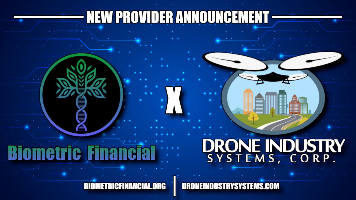 BioFiGlobal's tweet photo. 📣New Provider Announcement📣

🧬@Finnovant and the $BioFi 🧬 Community are proud to welcome @droneindustry1 as the newest provider to the #BioFi🧬 Ecosystem. 

Granting wider access, innovation and adoption into the IoT space. 

$Dag $Avax #Dag #Avax https://t.co/4kg8ajAKog