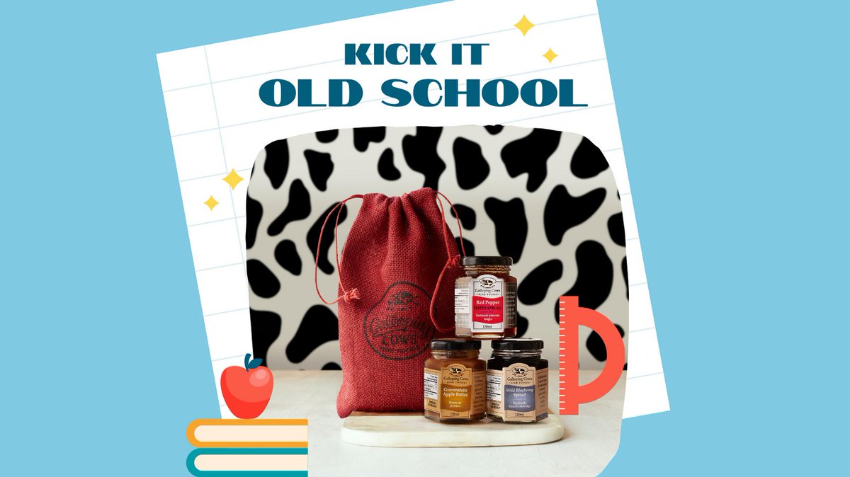 Gift the teachers in your life a meaningful gift for going above and beyond! Classic Old School gift set kicks it back with customer favorites in a sustainable gift bag. 

Shop gallopingcows.com 

#teacherappreciation #thankyou #teachergiftideas #teachergift #ediblegift