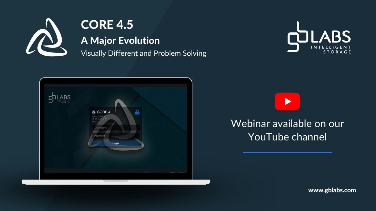 GB_Labs's tweet image. Catch up on our latest webinar to discover the new CORE 4.5 GUI, a more responsible and organised interface for users - youtu.be/V-AYfLfjwEc 

#IntelligentStorage #FlexibleFuture #HowSpeedMatters