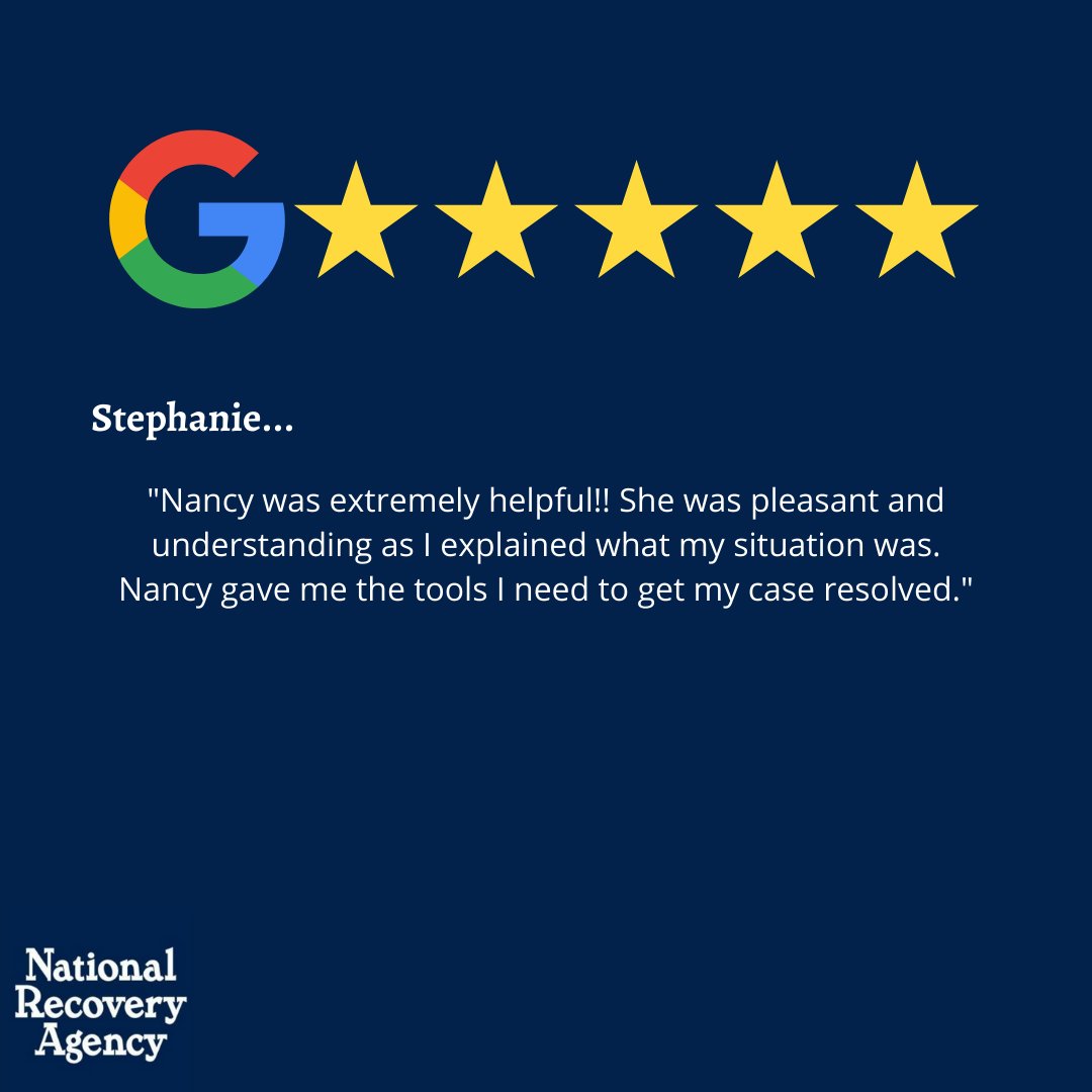 Thanks Stephanie! We appreciate your review. 
#5starreview #NRAGroup #DiscoverHowWeRecover