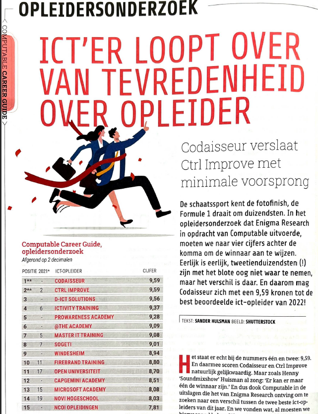 Extremely happy to be working <a href="/codaisseur/">Codaisseur Academy</a>, we just got awarded #1 IT trainer in NL by <a href="/computablenl/">Computable.nl</a> ! www2.computable.nl/apps/career-gu…