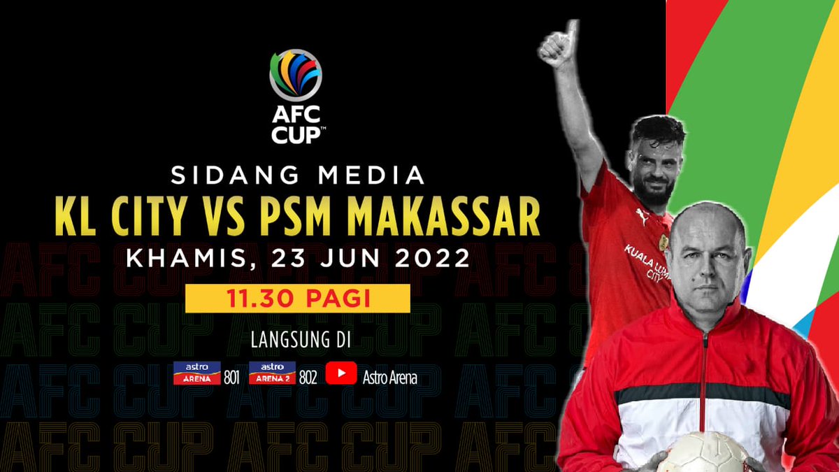 ASTROARENA's tweet photo. Bojan Hodak berdepan bekas kelab kendaliannya di Piala AFC! 

Sidang media pra perlawanan LIVE pada pagi Khamis 👀 https://t.co/sPHnAf6M6O