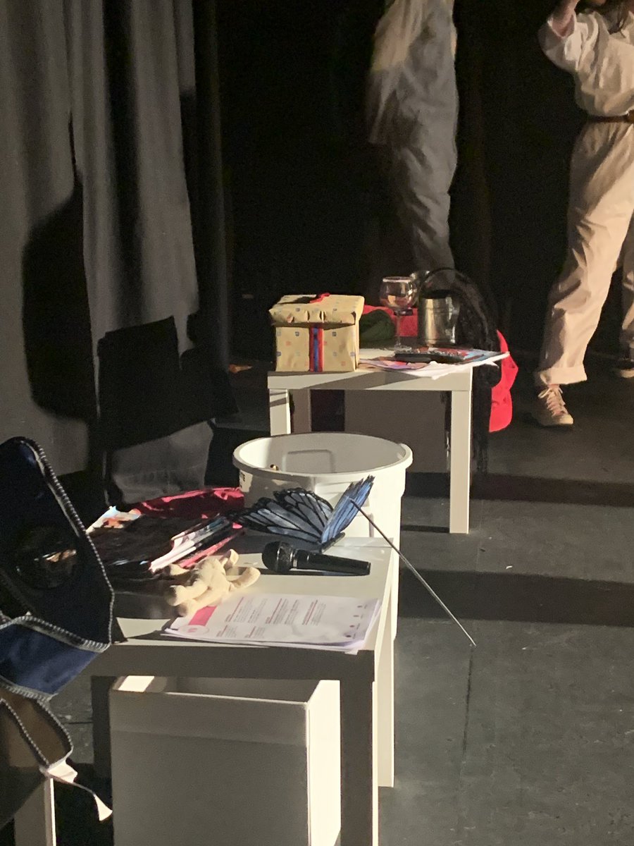 Tech underway - SECOND PERSON NARRATIVE Friday 7:00pm and Saturday 2:30pm at Omnibus theatre FREE tickets 🎟 at omnibus-clapham.org/second-person-…