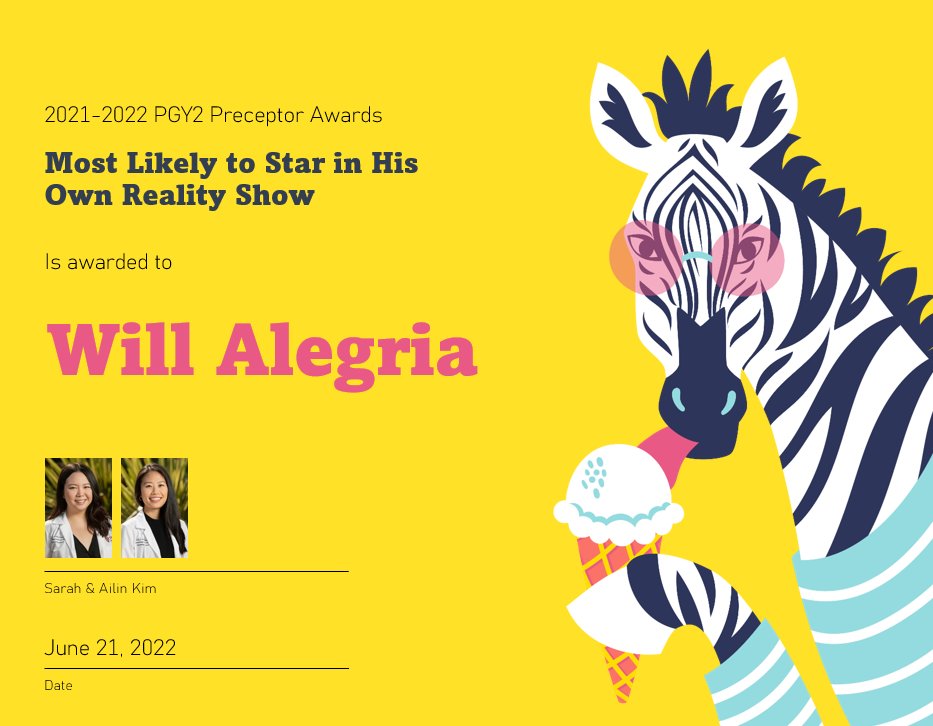 Congratulations to our phenomenal preceptor <a href="/Willeeuhmm/">Will A</a>! 🙌😂 Thanks to our #hemeonc friends  @Pharm_Bean,  Ailin Kim, and <a href="/HemeOncPharmD/">eDNA</a> #PharmRes #OncTwitter
