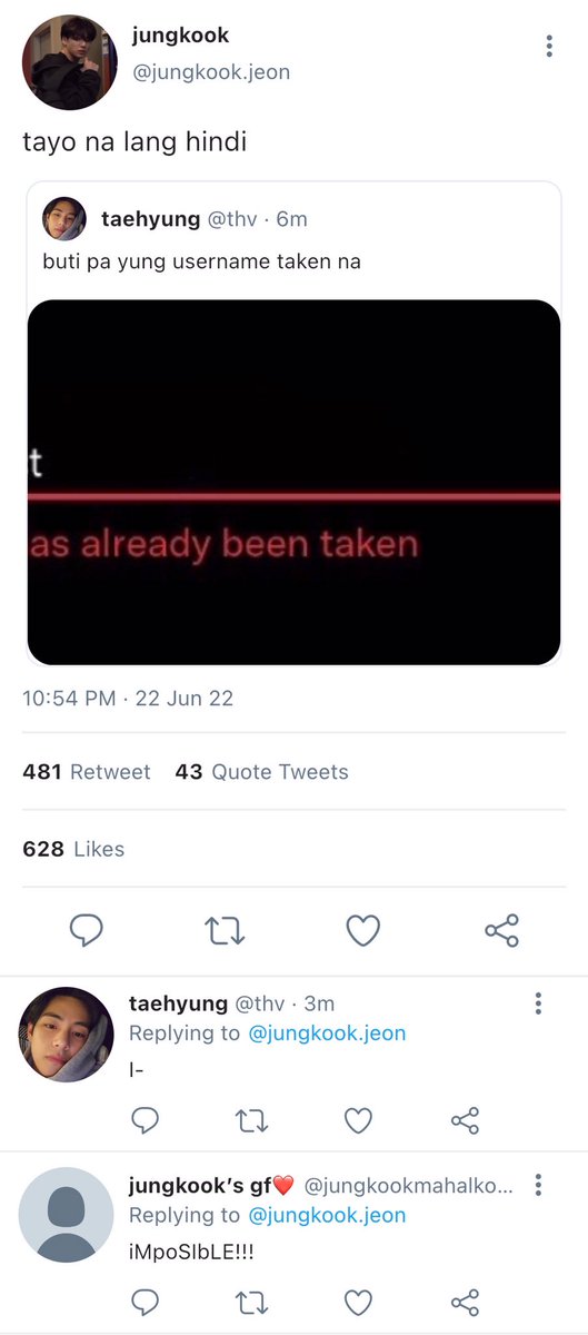 sandwichrkive's tweet photo. — a filo #taekook one-tweet au wherein… https://t.co/qASAiyROAh