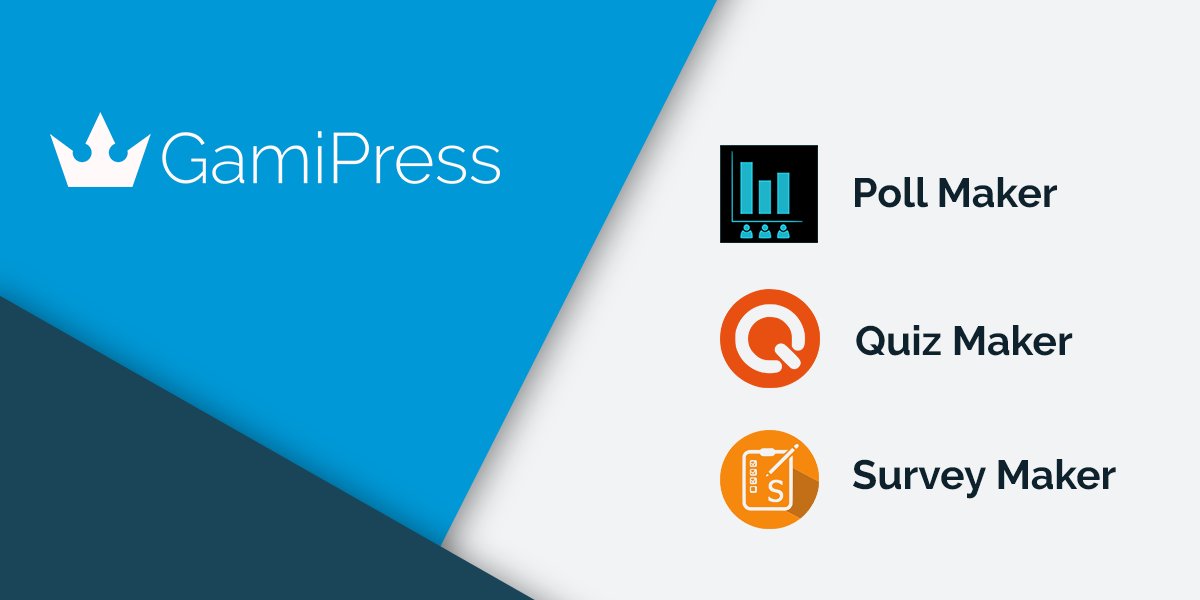 GamiPress's tweet image. The awesome team of @AysProPlugins has developed integrations with #GamiPress in all their plugins! 🎉
More info: 👇
✅ Poll Maker: gamipress.com/add-ons/poll-m…
❓ Quiz Maker: gamipress.com/add-ons/quiz-m…
📊 Survey Maker: gamipress.com/add-ons/survey…