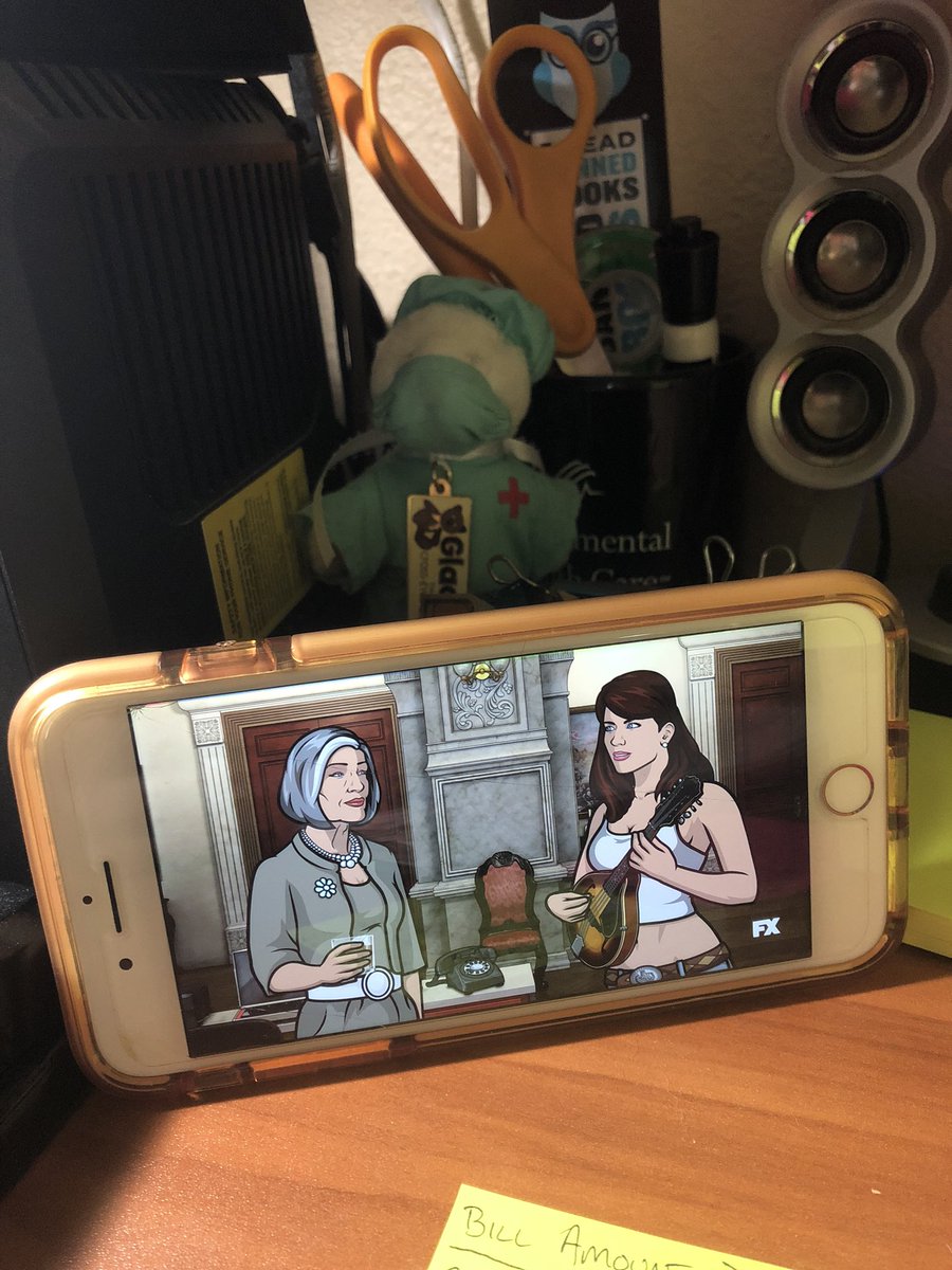 NurseGomer's tweet photo. Spiraling a bit but need to work in the officeβ¦.
@archerfxx @codenameduchess @CherylTunt and the crew are helping me get through the day.
#archer #codenameduchess #cheryltunt #cherlene https://t.co/eSFHVgRFRB