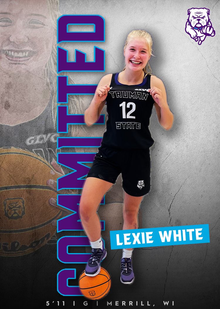 lexiewhite25's tweet photo. I am beyond excited and grateful to announce my commitment to Truman State University to further my academic and athletic career. Thank you to my family for the support as well as all of the coaches and teammates that have made this dream a reality. Go Dawgs!!💜🤍 https://t.co/1zKhpLjEd2