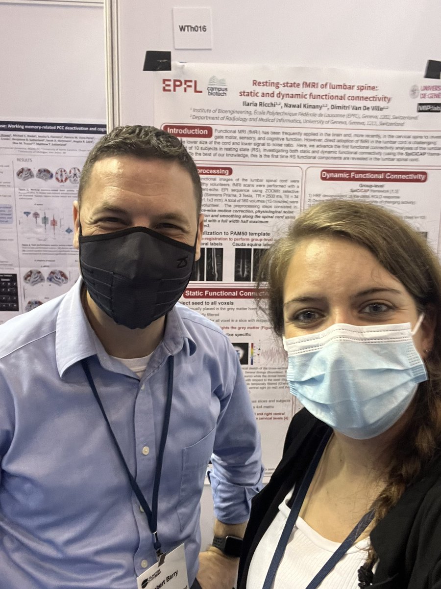 Ilaria Ricchi (@ilaria_ricchi) on Twitter photo Super interesting conversation with <a href="/Researcher_Rob/">Robert L Barry</a> in #OHBM2022! Thanks for stopping by my poster today.
Loving this spinal cord community!
#spinalcord Super interesting conversation with <a href="/Researcher_Rob/">Robert L Barry</a> in #OHBM2022! Thanks for stopping by my poster today.
Loving this spinal cord community!
#spinalcord