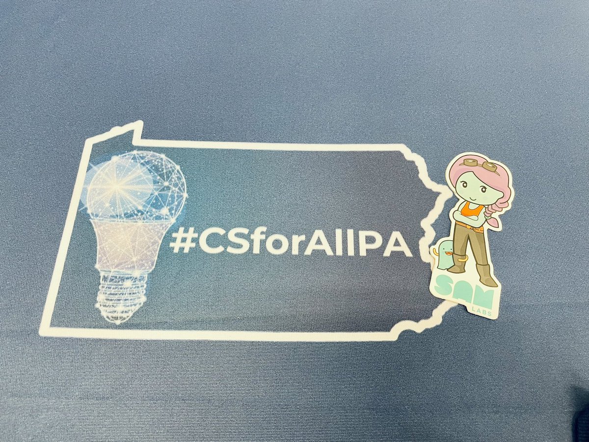 rgleitman's tweet photo. Summer Sam is in📍Pennsylvania for the PaTTAN CSforALLPA Summit ‘22 to share about STEAM and coding with @SAMLabs! 🤩 Thank you @pattanupdates for having us! @PADeptofEd @CSforALL #SummerSam #SamInCoolPlaces https://t.co/ew0c2dJHh1