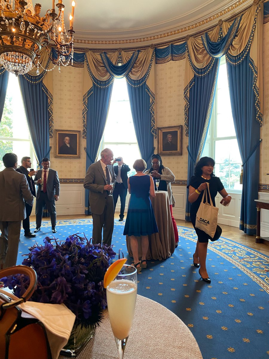 keanjerseycity's tweet photo. .@NJCUPresident Sue Henderson had the honor of joining First Lady @DrBiden, #HigherEd leaders, & #DACA recipients in @WhiteHouse for a ceremony celebrating the historic 10th anniversary of DACA. Dr. Henderson advocated for new DACA legislation as part of @PresImmAlliance #DACA10 https://t.co/BZamCJgPAs