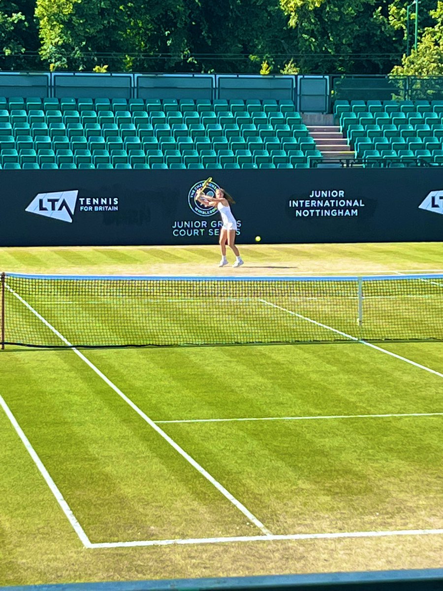 ProAktiveJodi's tweet photo. Great effort @rubycooling1 losing out in R2 of ITF J1 in Nottingham to junior world ranked 19 from USA 5-7, 6-7. Great experience on the grass… onto Roehampton 😀 @blacky7770 @TrentCollege @ltalincs https://t.co/u0UgrQQLbI