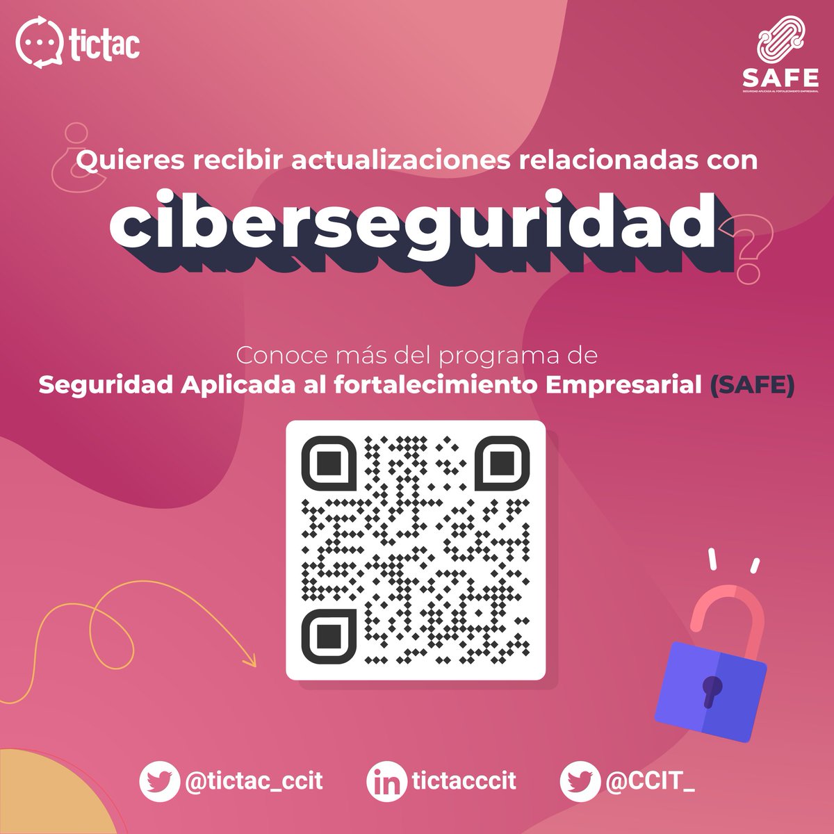 tictac_ccit's tweet photo. ¿Conoces el costo global estimado del #cibercrimen para 2025? 🔒
El programa #SAFE les comparte no solo las tendencias en #Ciberseguridad sino también buenas prácticas para evitar engaños. Los invitamos a que scaneen el código QR y conozcan más 🚀. https://t.co/HtellUNR1e