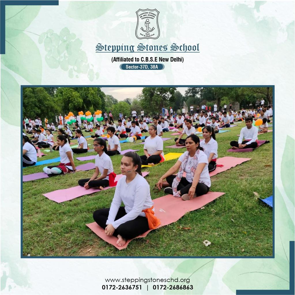 stones_school's tweet photo. Yoga can be very peaceful and relaxing. Yoga can be a powerful tool to help people deal with stress anxiety, while also improving overall physical well-being. 

#YogaEvent #AKAM #InternationalDayofYoga #YogaDay #HealthyLifestyle #Steppingstones #Bestschool #CBSEschool #Chandigarh https://t.co/wGIHkNPsYR