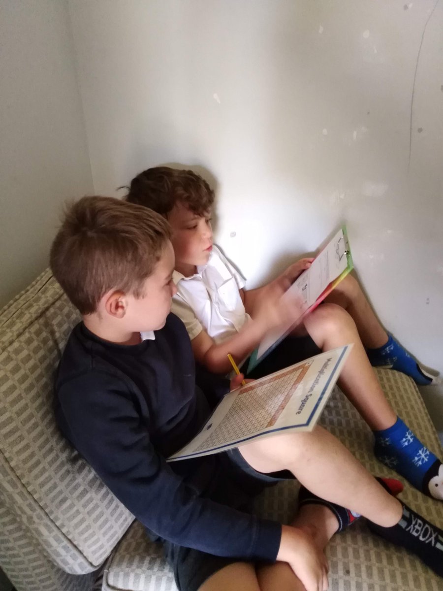 StarNurture's tweet photo. When we need a little help with our learning, sometimes a friend can ease the load. One reads the question and one works it out. Together, we can develop our learning habits. @PlymouthCAST #nurture #collaboration https://t.co/pOkByLfrXK