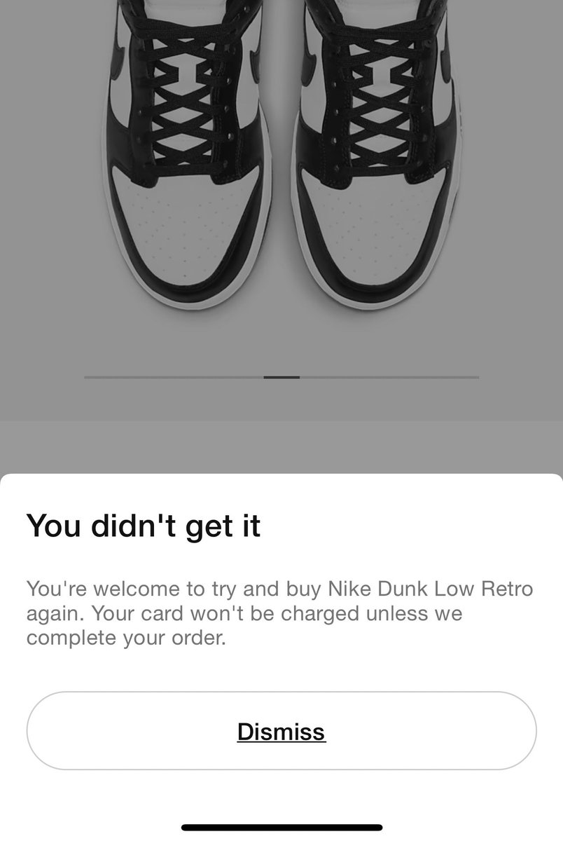 yearwooodd's tweet photo. Smh @Nike 🥲 all I wanted was a size 11 and I’ve tried multiple times ; another L to the wall https://t.co/DaZRc3huPj
