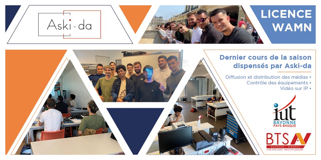 Avec les intervenants Gabriel Fadavi et Loïs Sarrazin, derniers cours pour les étudiants de cette promo inaugurale de la licence professionnelle WAMN.
À l'année prochaine !
@BTSAVBayonne-Biarritz et <a href="/iutbay/">IUT de Bayonne et du Pays Basque</a>
#formationaudiovisuelle #WAMN