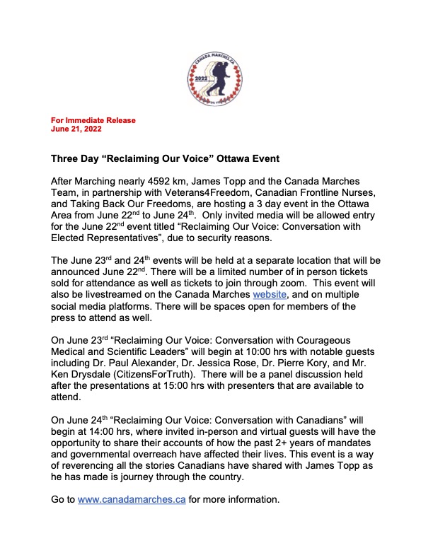 PoliceOnGuard's tweet image. After Marching nearly 4592 km, James Topp has arrived in 
Ottawa!! Check out the details for the events. Let's reclaim our voices and use our democratic process to do it!!! 

Click the link for more information on the Canada Marches website

policeonguard.ca/reclaiming-our…