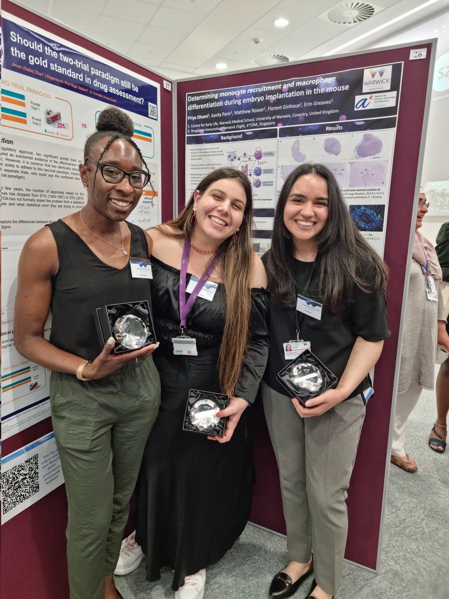 Ahhh, a big congratulations to Priya for Best Biomedical Poster, Yasmin for Best Oral Presentation and <a href="/maria_tryfonos/">Maria Tryfonos</a> for the Blue-Sky Award at the WMS PGR Symposium! So so proud! <a href="/WMS_RD/">WMS Research Degrees</a> <a href="/erinadelle17/">A/Prof Erin Greaves</a> <a href="/EndoUpdateBlog/">EndometriosisUpdate</a> #reprorocks