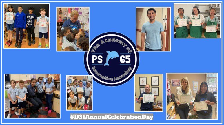 ps65si's tweet photo. #D31AnnualCelebrationDay honoring our amazing Custodial Staff, School Food Services staff, School Safety Agent, Parent Coordinator, School Aides and Crossing Guard! Thank you for everything you do 💙 @SIBOD31 @NYCSchools #ps65si #ElevateD31 https://t.co/9LYxx9BTql