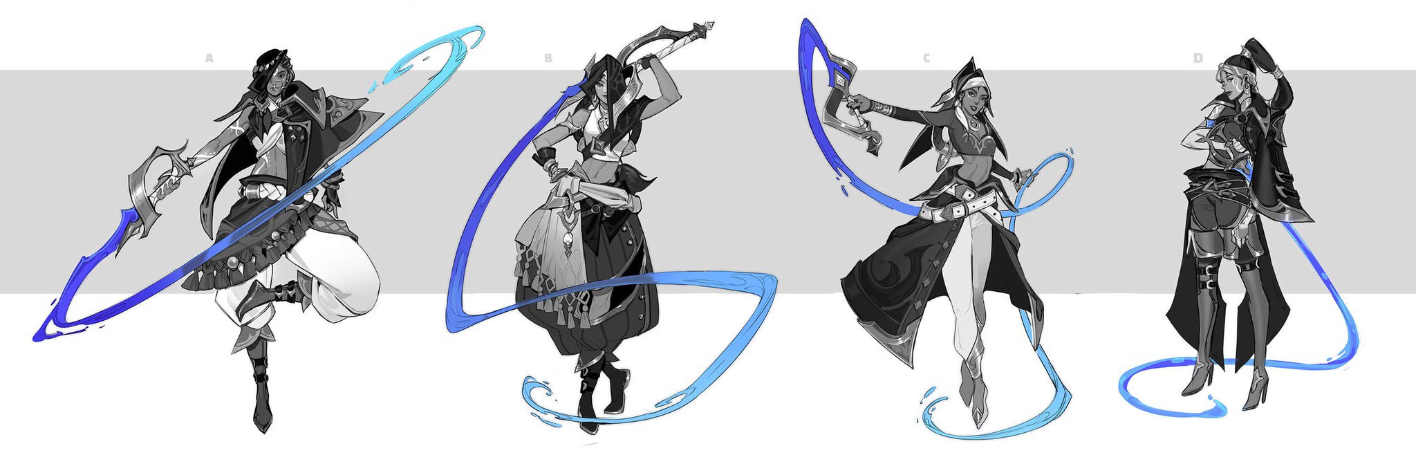 Spideraxe on X: Ao Shin Variants Concept Art by Shylock Ma    / X