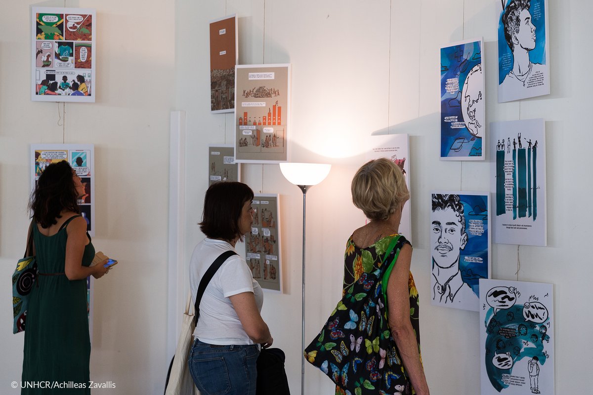 UNHCRGreece's tweet photo. The launch event of #RefugeeWeekGreece in Athens included interesting discussions and screenings, artistic activities, traditional music and food and healing moments.
The message was loud: Together #WithRefugees on #RefugeeDay and every day. https://t.co/cxK0Ei2m4G