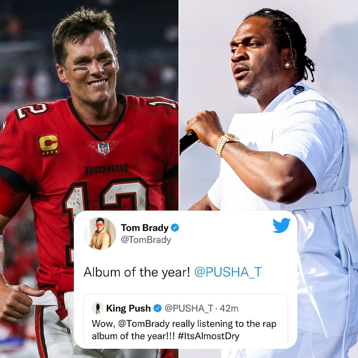 NFL's tweet photo. Do you agree with @TomBrady...

Does @PUSHA_T have the album of the year? 👀 https://t.co/YMPhVpudHV
