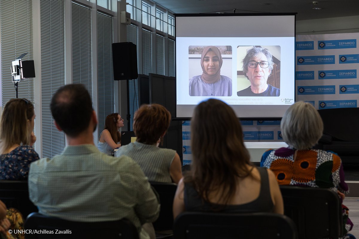 UNHCRGreece's tweet photo. The launch event of #RefugeeWeekGreece in Athens included interesting discussions and screenings, artistic activities, traditional music and food and healing moments.
The message was loud: Together #WithRefugees on #RefugeeDay and every day. https://t.co/cxK0Ei2m4G