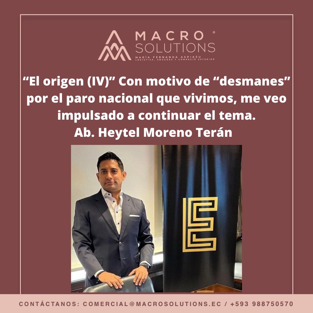 macrosolutionse's tweet photo. ✍🏻 C O N S T R Ú Y E T E. ✍🏻
.
Hoy compartimos con ustedes la columna quincenal de @heytel77 en @eluniversocom
.
👉🏻 https://t.co/Q31yrQ6WlU
.
#logistica #aduanas #comercioexterior #importaciones #exportaciones #derechoaduanero #macrosolutionsec #emprendedor #abogadosecuador https://t.co/OQSWTMGle3