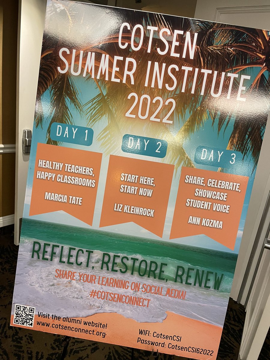 Whitney Nicole (@misswhitney82) on Twitter photo Tyrone Howard <a href="/TyroneCHoward/">Tyrone Howard</a> at Cotsen summer Institute! Such a great reminder to embrace the discomfort as we focus on equity and shift from safe spaces to brave spaces! Love learning with <a href="/jjkoh4/">Jeanette Koh, NBCT, Ed.D.</a> <a href="/learning6/">Learning</a> and <a href="/CotsenAoT/">ART of TEACHING</a>
#CotsenConnect Tyrone Howard <a href="/TyroneCHoward/">Tyrone Howard</a> at Cotsen summer Institute! Such a great reminder to embrace the discomfort as we focus on equity and shift from safe spaces to brave spaces! Love learning with <a href="/jjkoh4/">Jeanette Koh, NBCT, Ed.D.</a> <a href="/learning6/">Learning</a> and <a href="/CotsenAoT/">ART of TEACHING</a>
#CotsenConnect