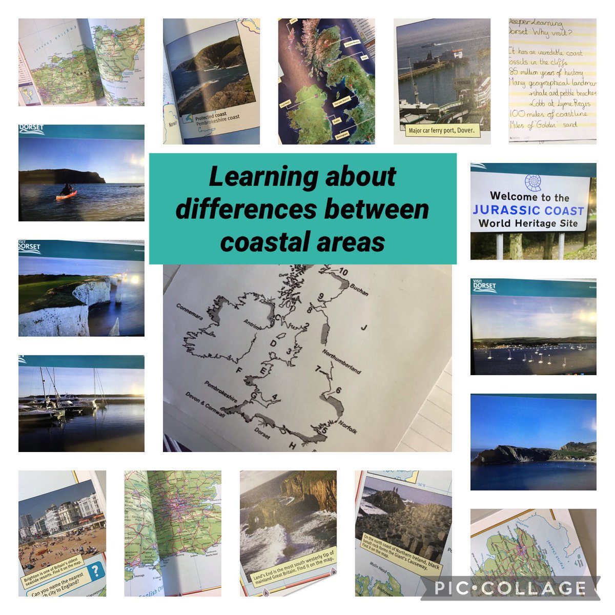 BriarHillSch's tweet photo. #Year3 #DahlClass #HorowitzClass have been learning about the differences between coastal areas with a focus on Dorset #BeGeographers #BriarHillBuzz #BeBriarHill #BriarHillBeacons https://t.co/4DXD1gQkWP