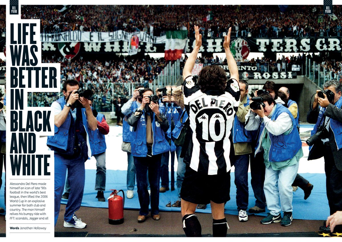 🚨 NEW ISSUE 🚨
 
🇮🇹 ALESSANDRO DEL PIERO EXCLUSIVE
 
Del Piero was a ’90s icon in the world’s best league, then lifted the 2006 World Cup in an explosive summer for both club and country. The man himself relives his bumpy ride: scandals, Jagger and all...
fourfourtwo.com/features/fourf…
