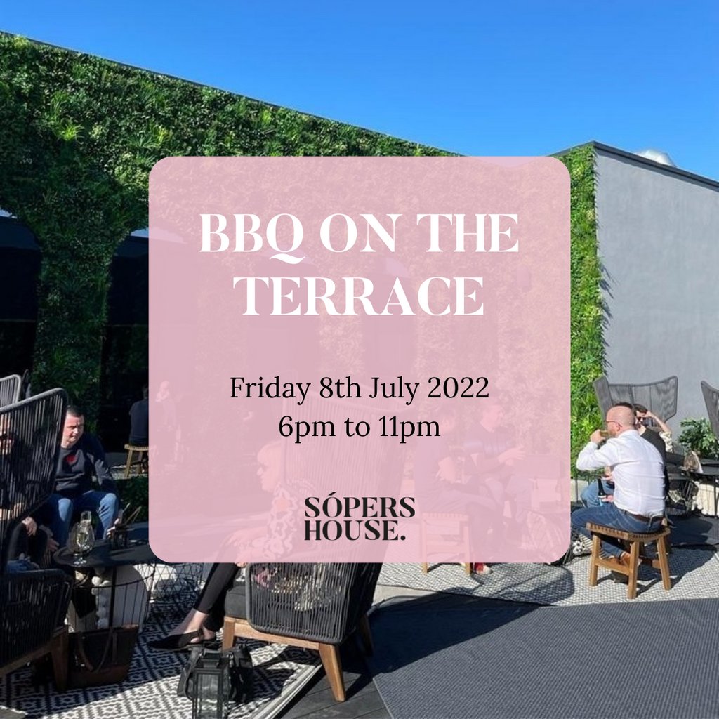 SopersHouse's tweet photo. Nothing says summer like a BBQ in the sunshine! ☀️

Join us on Friday 8th July for a delicious BBQ on our roof terrace, soundtracked by chilled Ibiza music from a live DJ.

Tickets are £15 per person.

Book now: https://t.co/RKsYOF17EO https://t.co/SgafEJzdaG