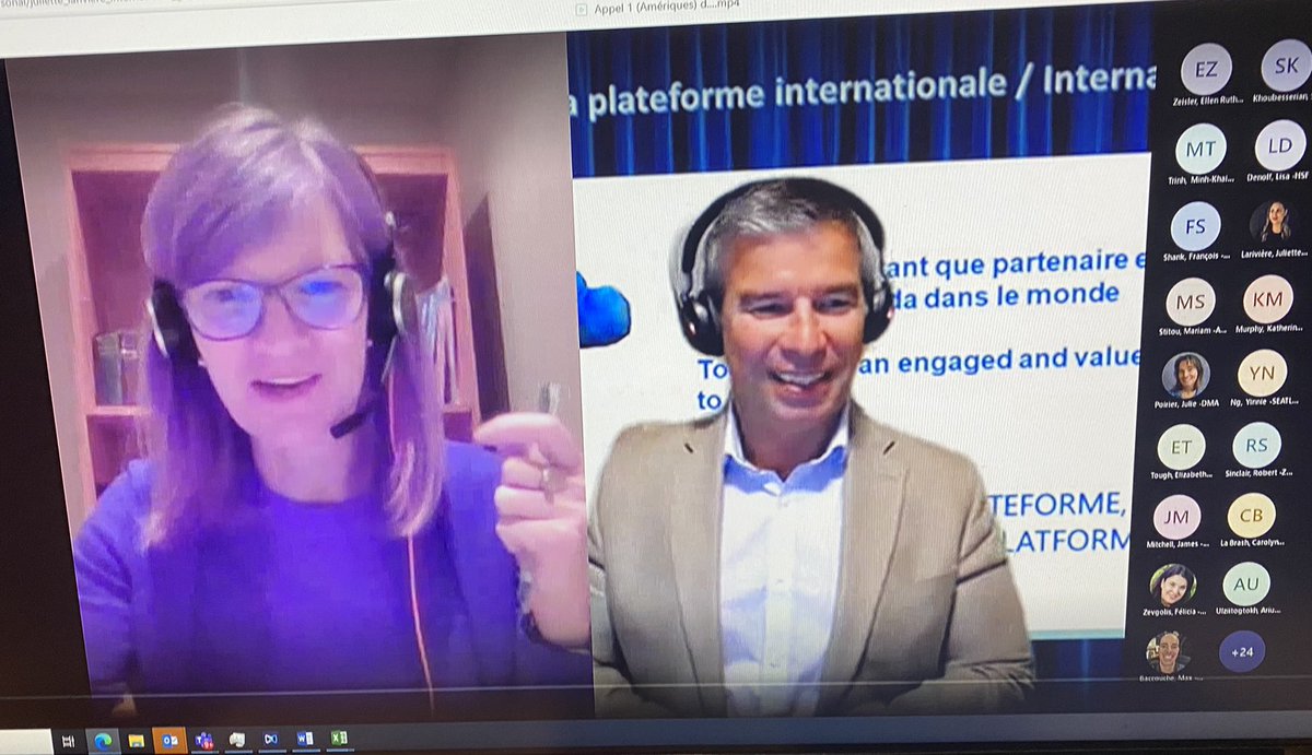 stephanecousine's tweet photo. Thanks to our DMA , @cjtermorshuizen & inspector General @robertdsinclair for joining us for the June MCO community of practice calls for the MCOs, DMCOs and HMOs that took place this week.Nous avons appréciés votre présence et mise à jour . #IPB #OneteamOneplatformPeoplefirst ! https://t.co/H917mHCp3Z