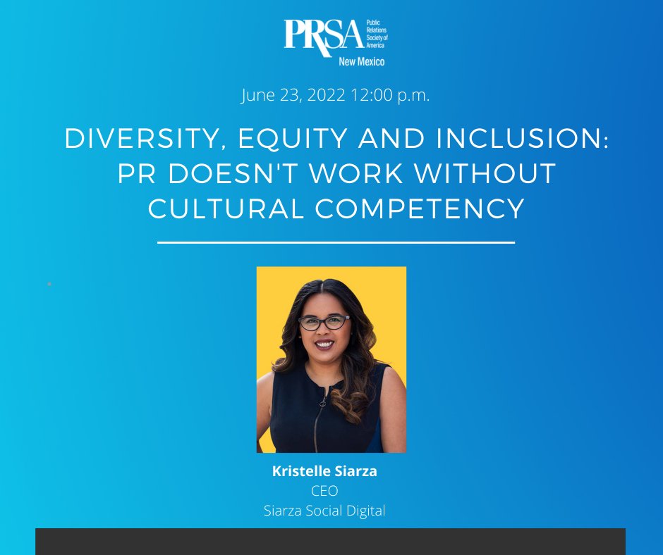 REMINDER: Tomorrow is the May #NMPRSA luncheon focused on diversity and inclusion. Don't miss your opportunity to be a part of this important discussion! Sign up today: nmprsa.org/meetinginfo.ph…