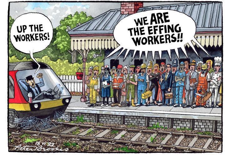 WhitstableStev1's tweet photo. @Se_Railway Labour backing strikes by their union baron paymasters, extorting more money from ordinary workers
#LabourRailStrikes https://t.co/uDEdxcnXw2