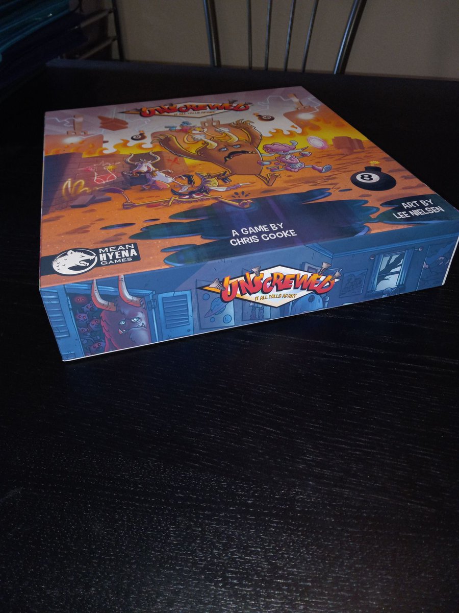MeanHyenaGames's tweet photo. Hey, check out this box! We've gotten our box art all wrapped up and slapped onto something physical. It's majestic!

#boardgames #gamecomponents #illustration https://t.co/2nv9ExbPau