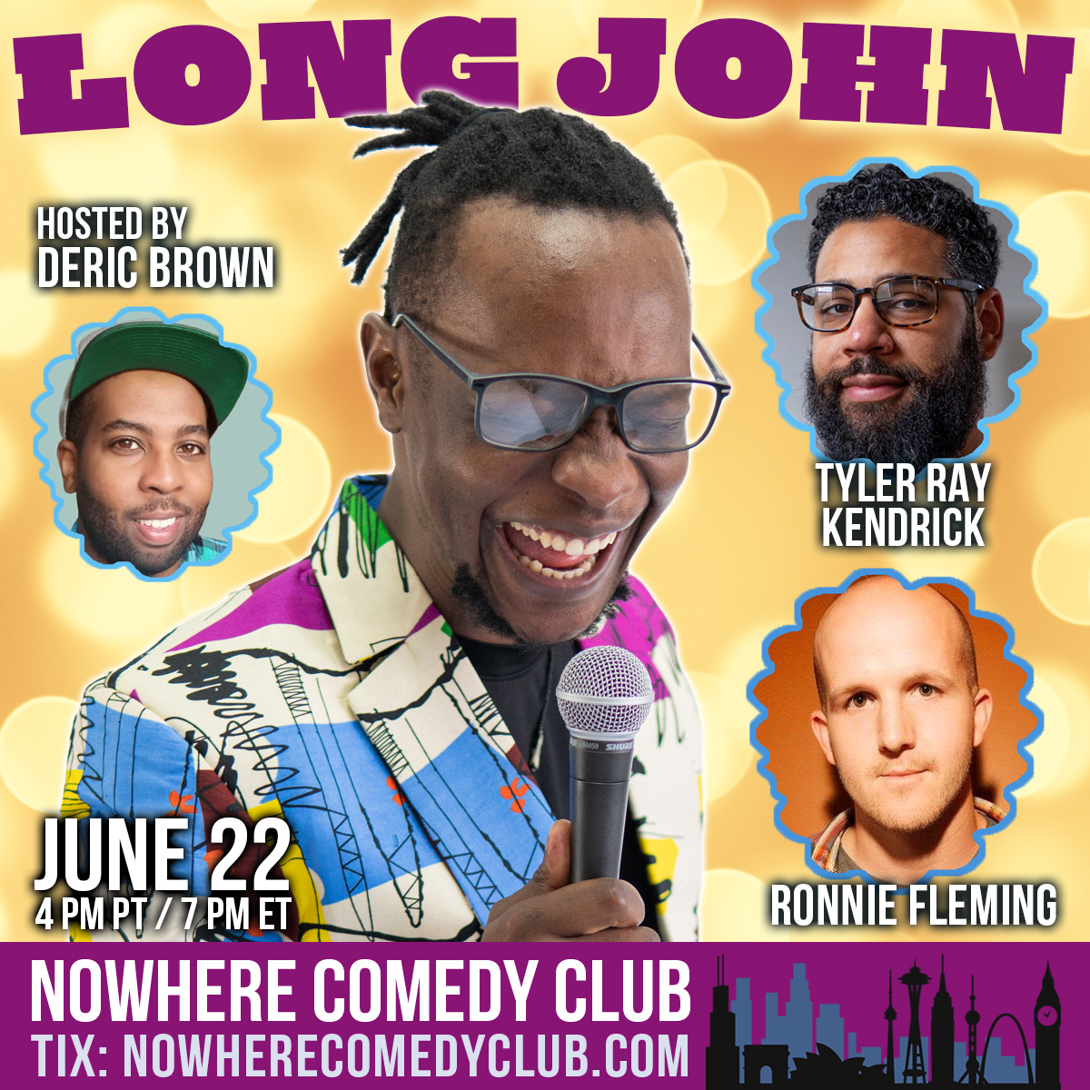 NowhereComedy's tweet photo. TONIGHT! See Zimbabwean comedian @long_John_ (currently residing in Pittsburgh through @steelcityaf) at #NowhereComedy! This show will help raise funds for his EB1 Green Card application. Feat. @Ron_Flem, Tyler Ray Kendrick, & host @DericBrown! Tix: https://t.co/FHDRyyogFH! https://t.co/OqXk05rlyV