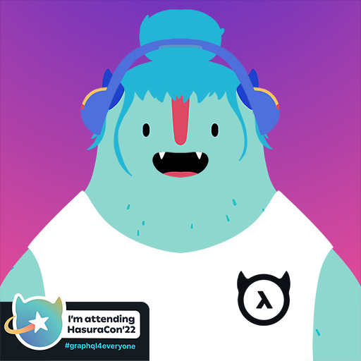 fabrefact's tweet photo. I'm headed to HasuraCon'22 by @HasuraHQ! Register below and join me! Also, please look at my beautiful Hasura :D https://t.co/nhhhsf7H79 #HasuraCon #GraphQL4everyone https://t.co/0CYxuUVrg2