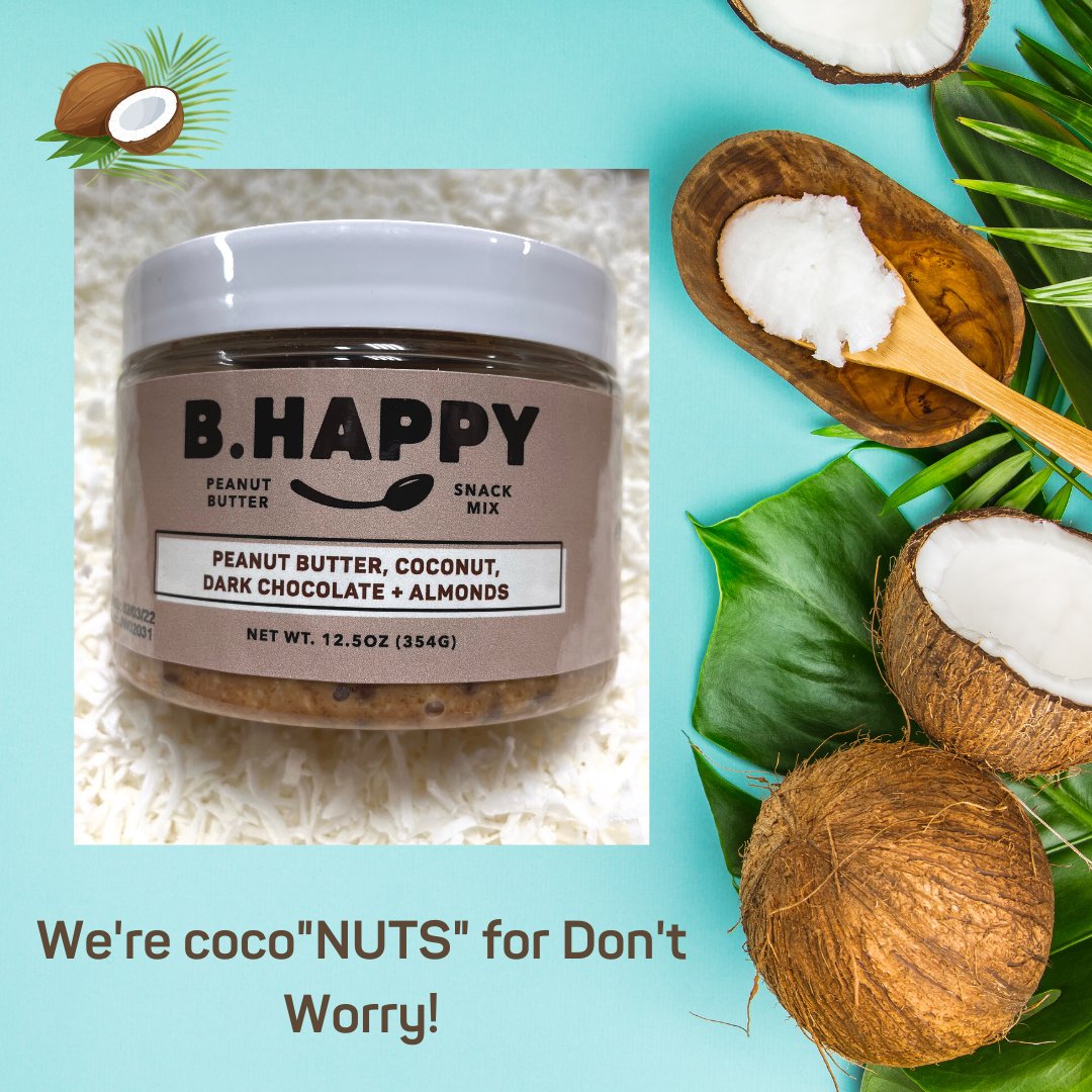 It's National Coconut Day!  Try some Don't Worry, it's coconut, almonds and dark chocolate. YUMMY!