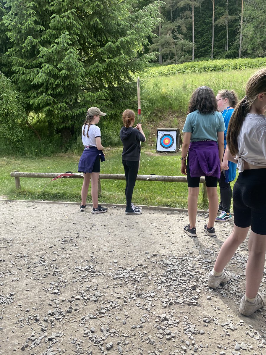 Group 1 doing archery! Lots of encouragement with this group and some impressive shots! #aspirebelieveachieve