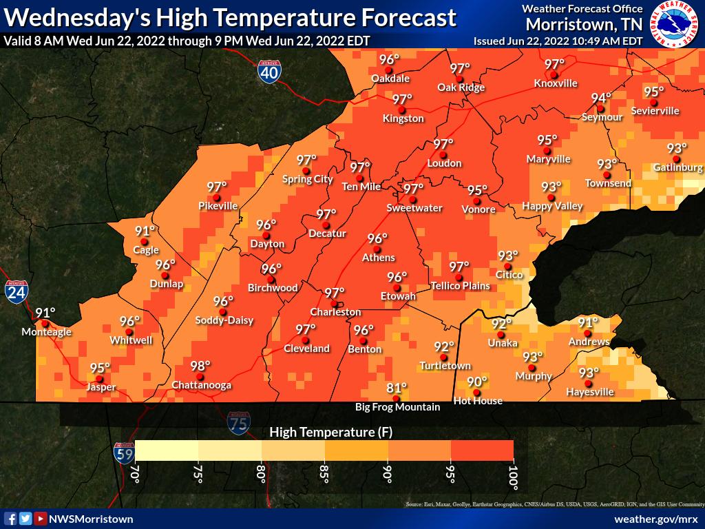 NWS Morristown on Twitter "The central and southern tnwx valley will