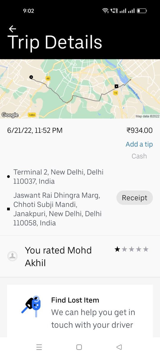 RetinaCharmer's tweet photo. @Uber_India @Uber @Uber_Support request you to justify this, had my pickup at Pullman, Aerocity, and the driver took some other route, and later I was being threatened to pay in Cash, on addition to that, the driver wasn't even Akhil, was someone else. https://t.co/QEAExpp6e1
