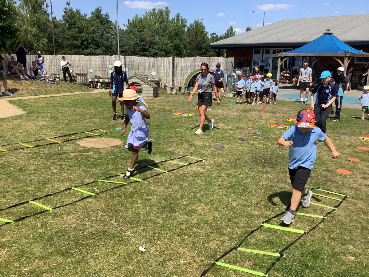 NLeeGDPS's tweet photo. What great fun was had at our Sports Day today!! Thank you to all our lovely parents and family members that supported the children on such a hot day. HUGE THANK YOU to our amazing sports leaders and teachers for organising such a fantastic event. @denisemburgess @GreatDenhamPS https://t.co/z1XMXveDGu