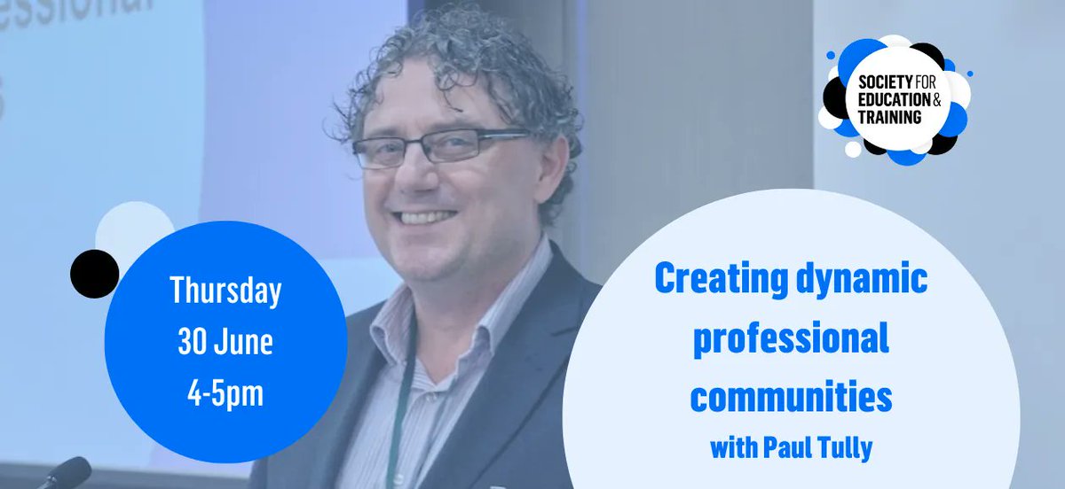 SocietyET's tweet photo. Don't forget to join us next Thursday for this webinar, as Paul Tully explores recent changes to the Professional Standards, and how they are expected to drive improvement in teaching and learning.

Thursday 30 June, 4-5pm

👉 Register now: https://t.co/wzlsQJXmH1 https://t.co/kT1NrYxKHT