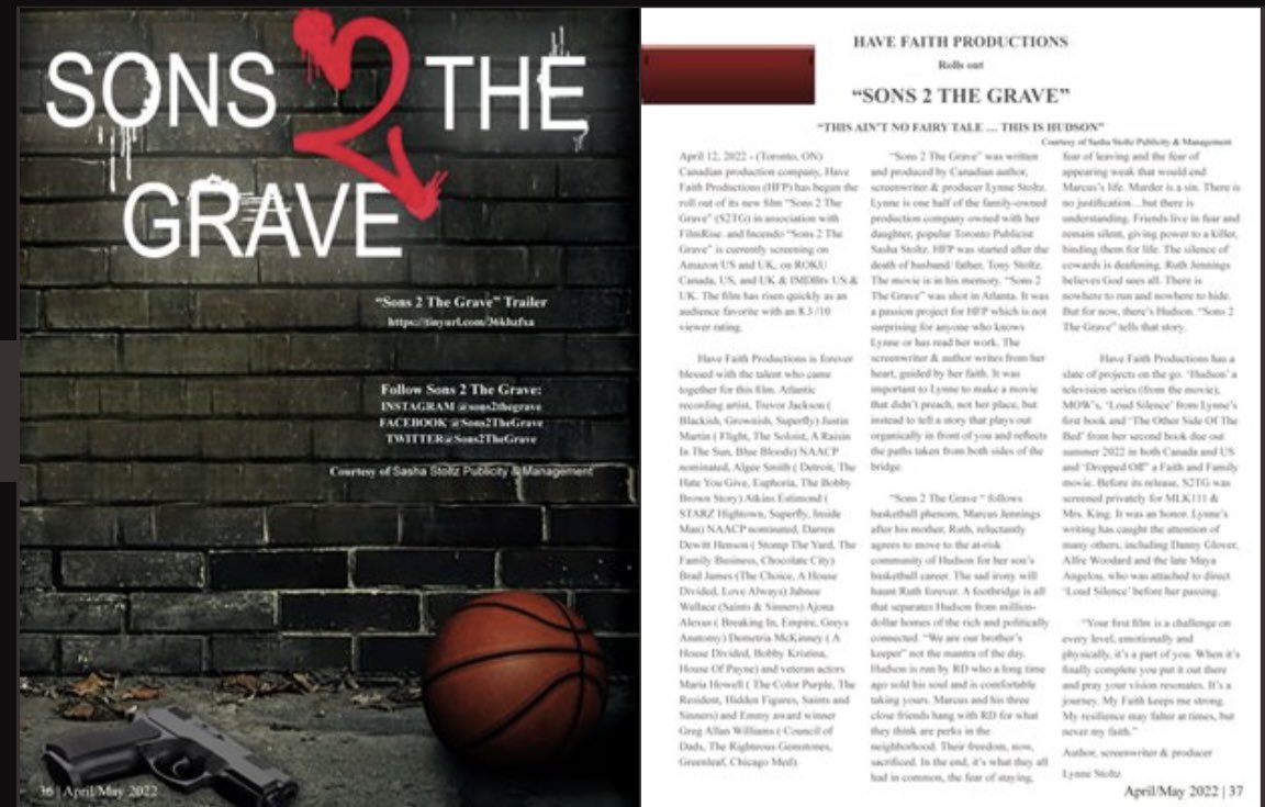sashastoltz's tweet photo. @EntrigueMag1 features my production company @HaveFaithProd latest film @Sons2TheGrave Check out the film on @PrimeVideo @primevideouk @TheRokuChannel #havefaithproductions #sashastoltzpublicity #sons2thegrave #PrimeVideo #roku #filmrise #incendo #blackfilm #basketball https://t.co/mQydTa7tgJ