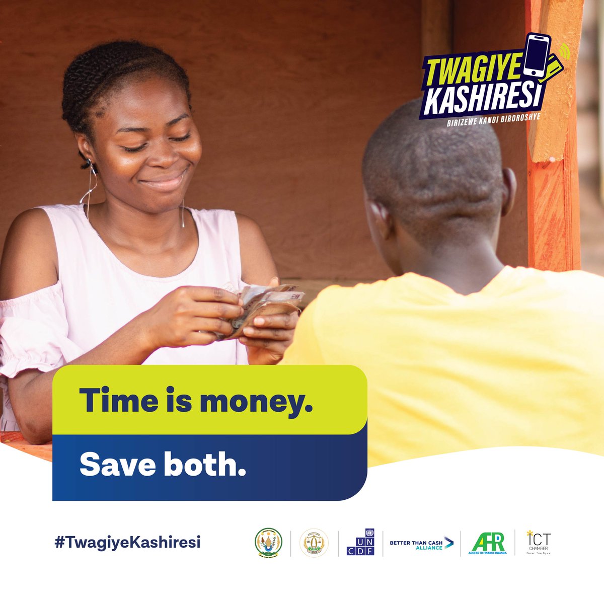 rwictchamber's tweet photo. In this digital Rwanda, you don’t have to spend time counting wads of cash. Just transact hustle free by going cashless! #TwagiyeKashiresi #GoCashless @CHOGM2022 https://t.co/cJdB2VAo41
